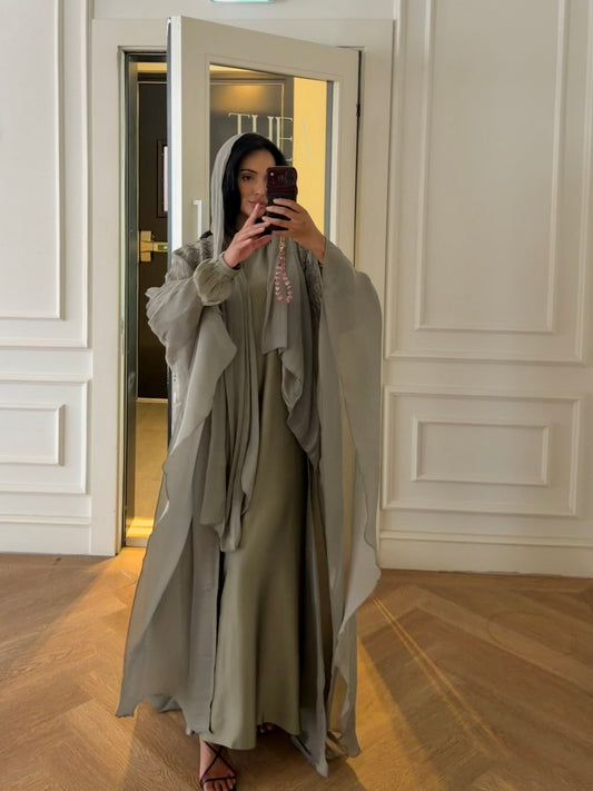 Nada Abaya Set - Sage Green