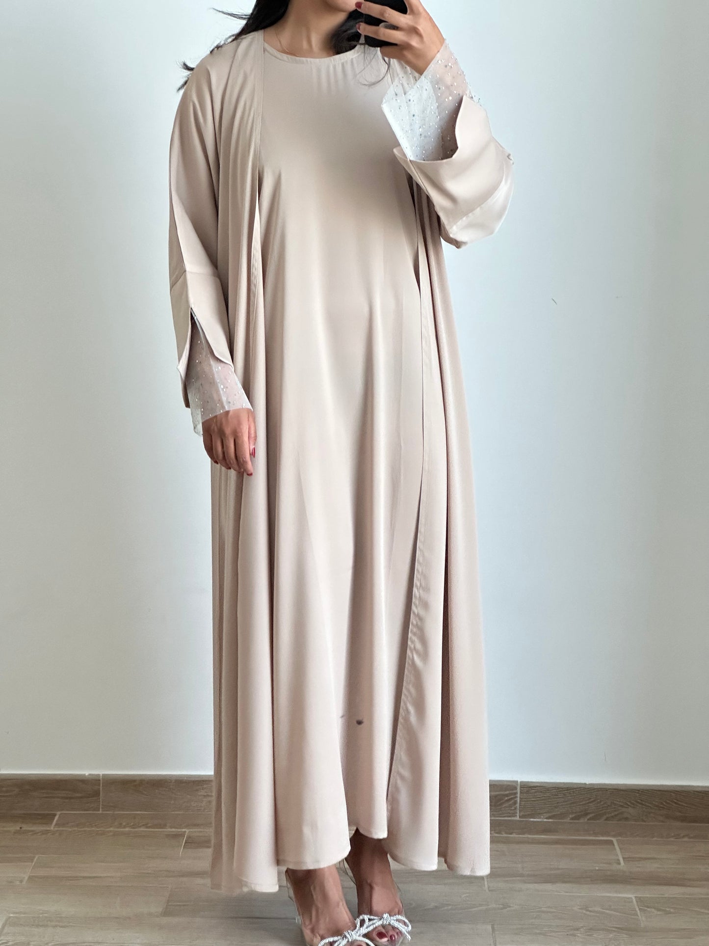 RTW Jawhara Abaya Set - Sand