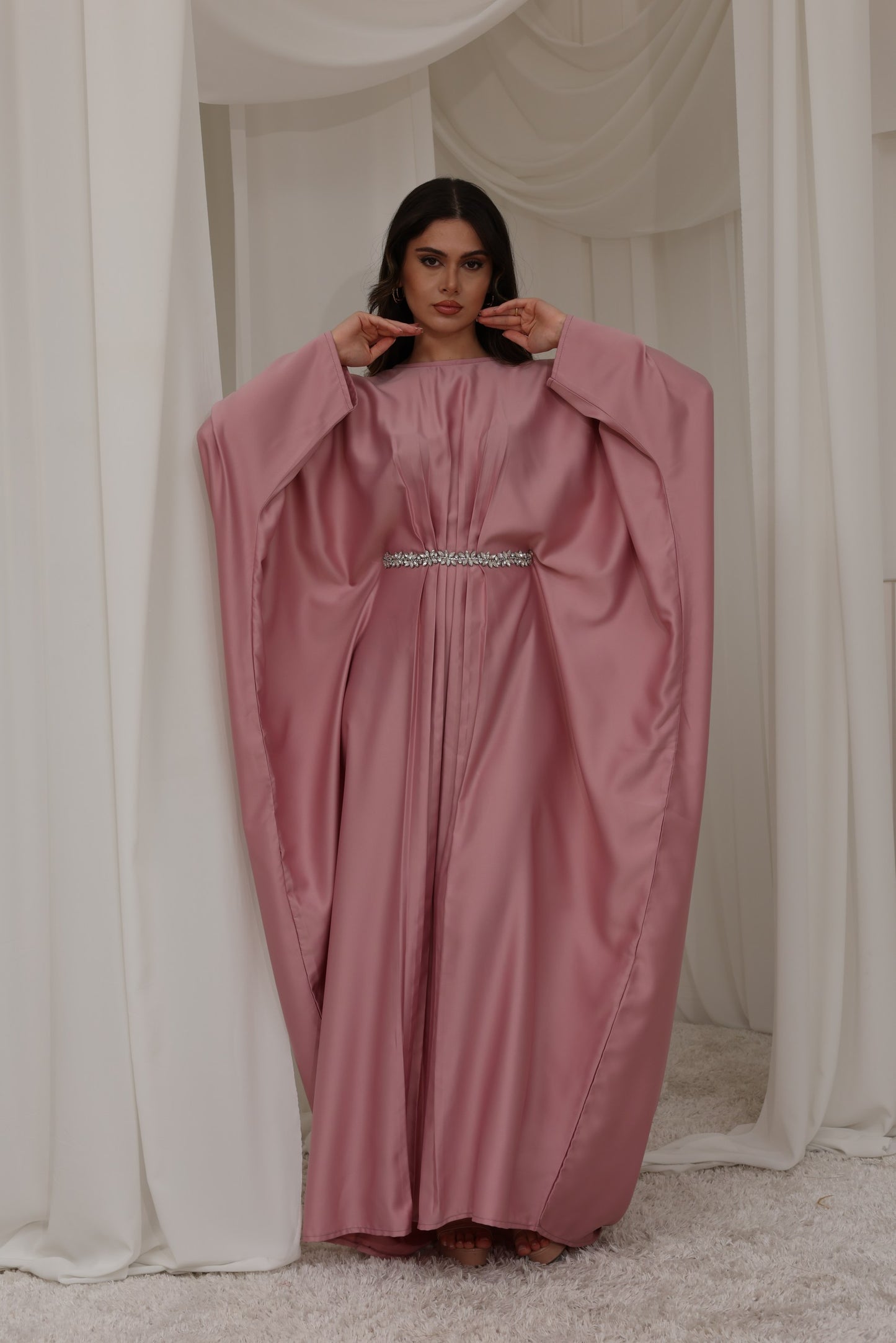 RTW Haneen Kaftan - Peony Pink