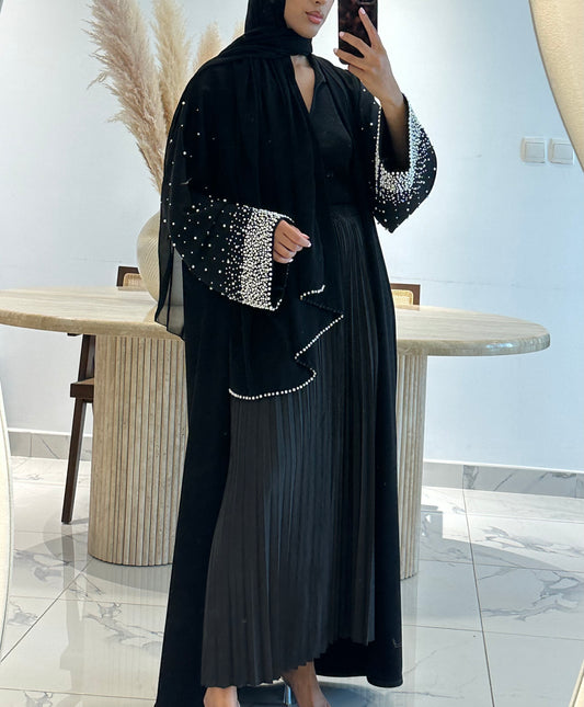 Pre-Order Alaïa Pearl Abaya - Black