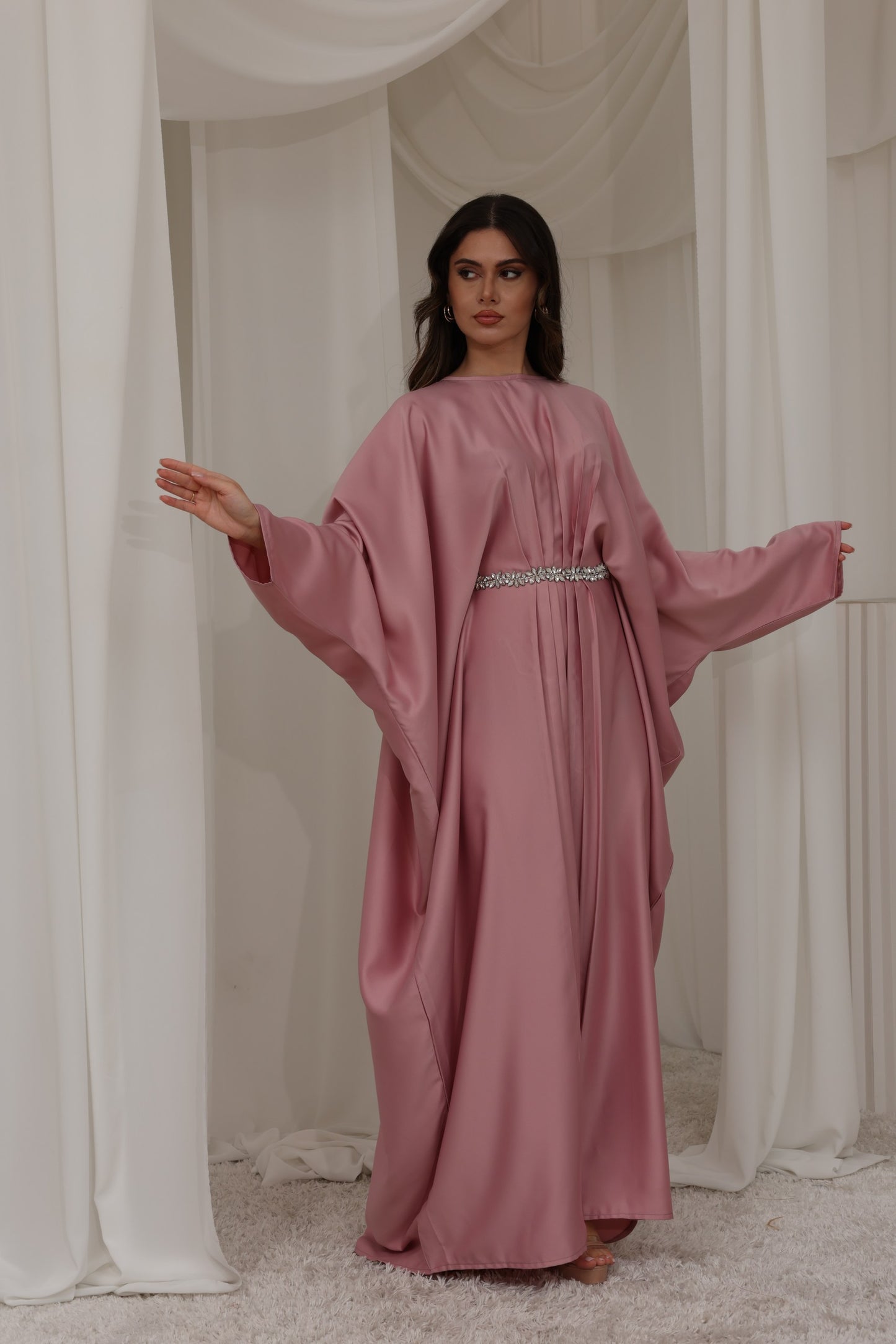 RTW Haneen Kaftan - Peony Pink