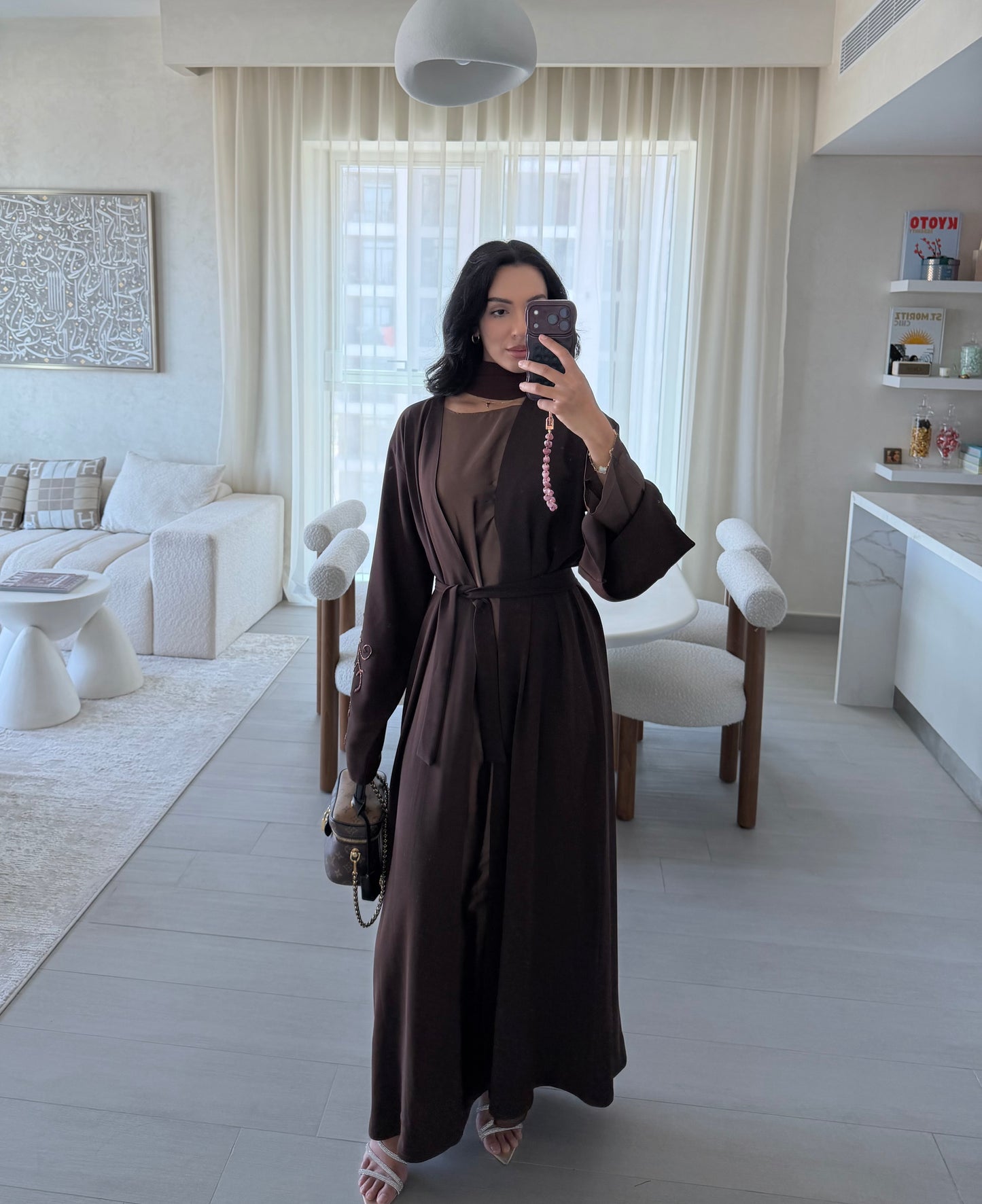 Hafsah Abaya - Dark Brown
