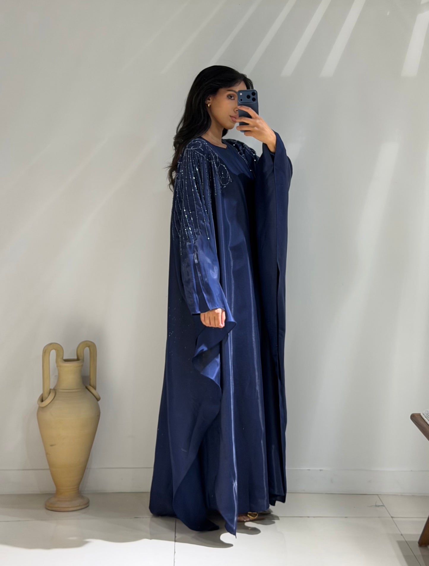 Nada Abaya Set - Midnight Blue
