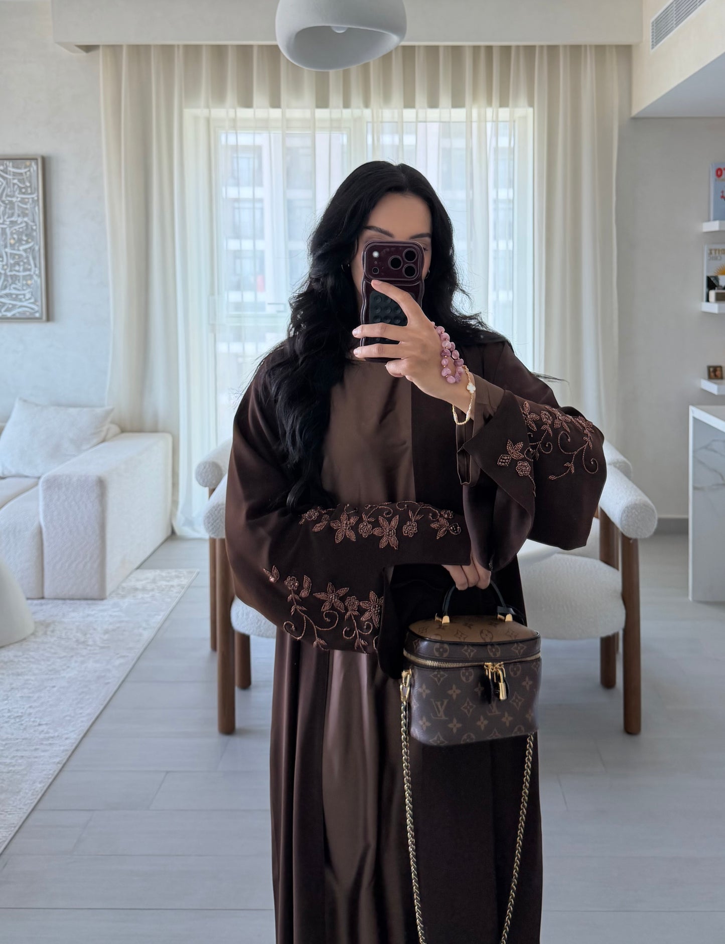 Hafsah Abaya - Dark Brown
