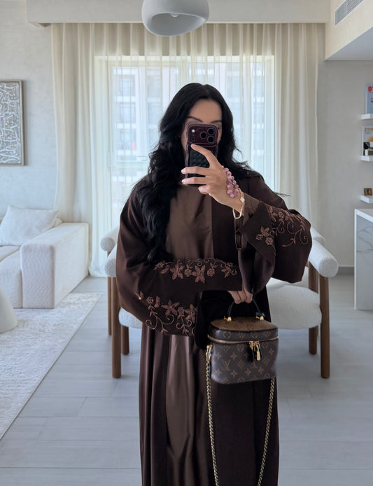 Hafsah Abaya - Dark Brown