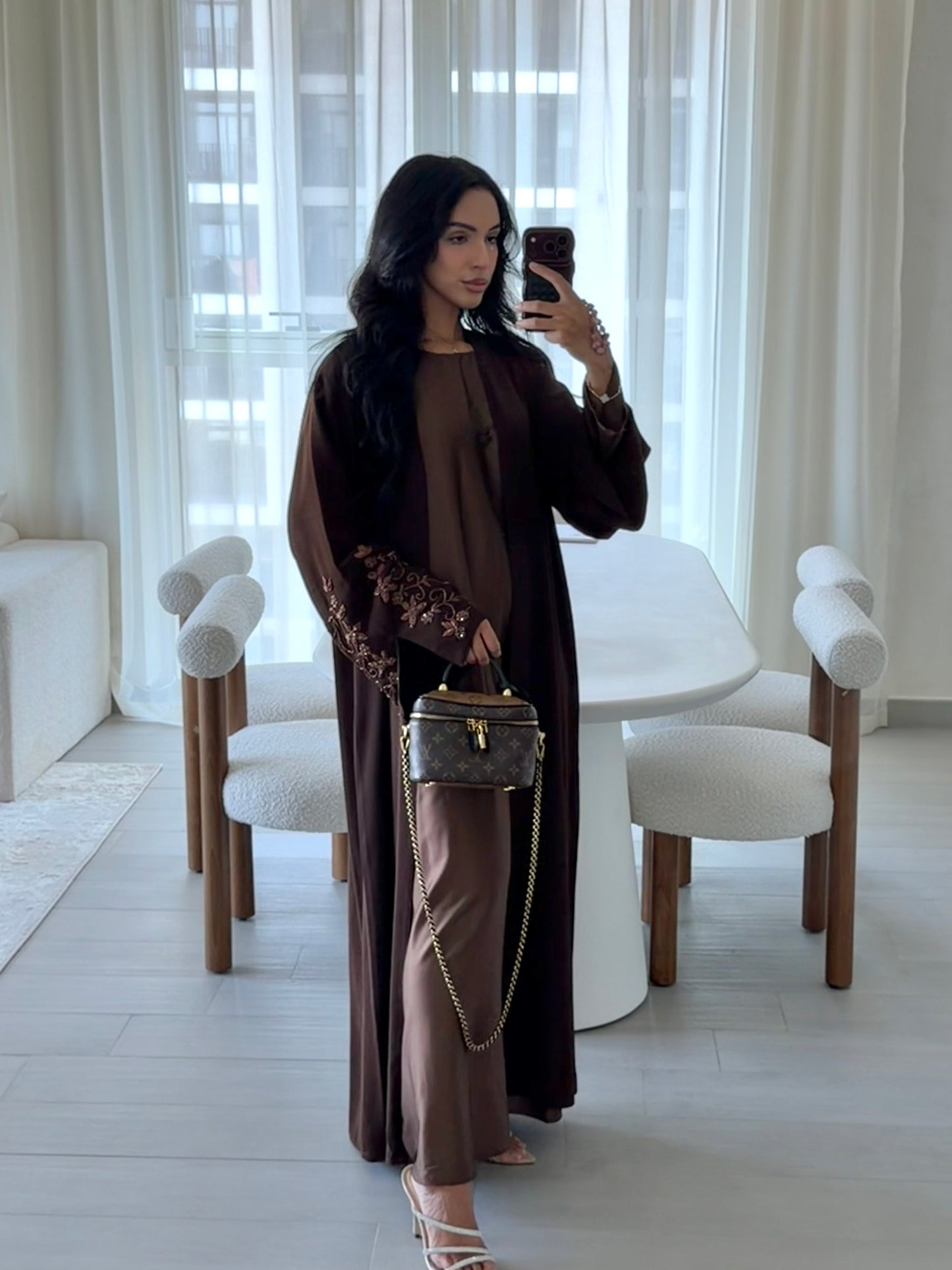 Hafsah Abaya - Dark Brown