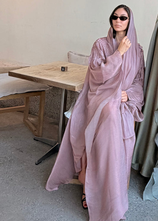 Nada Abaya Set - Blush Pink