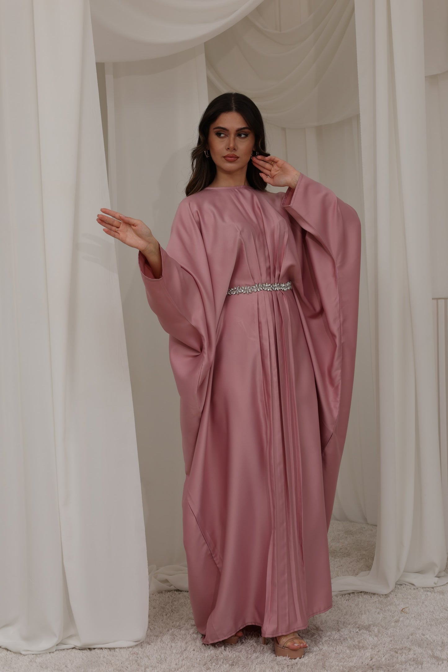 RTW Haneen Kaftan - Peony Pink
