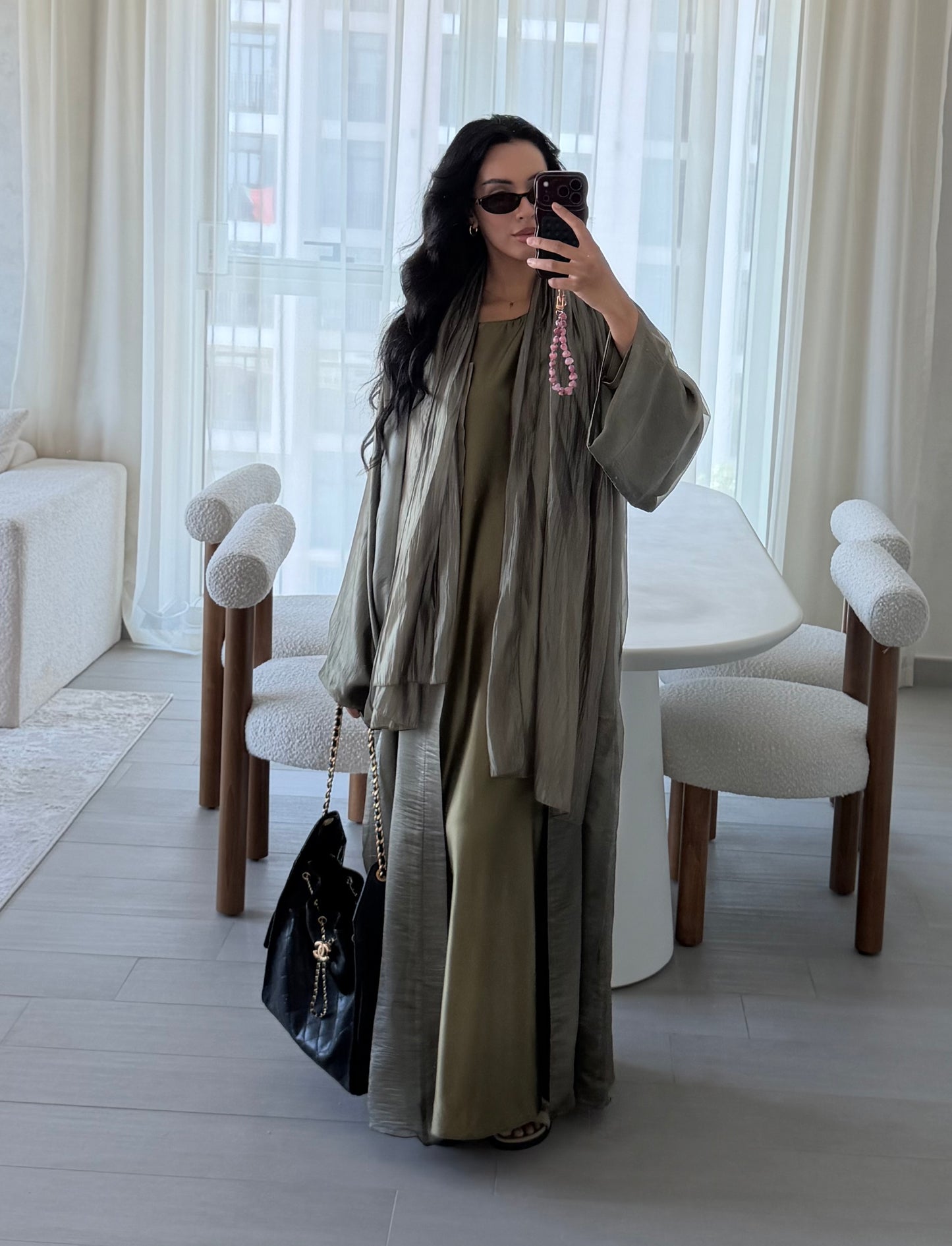 Jouri Abaya - Matcha Green