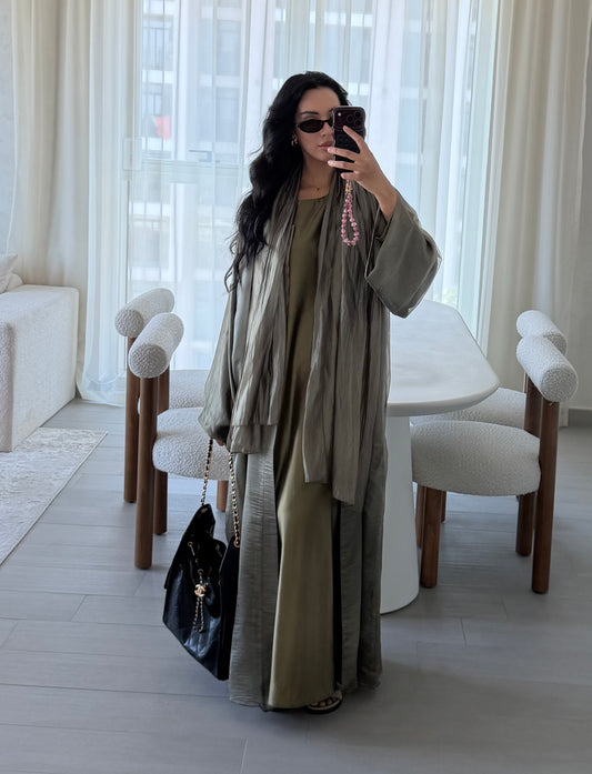 Jouri Abaya - Matcha Green