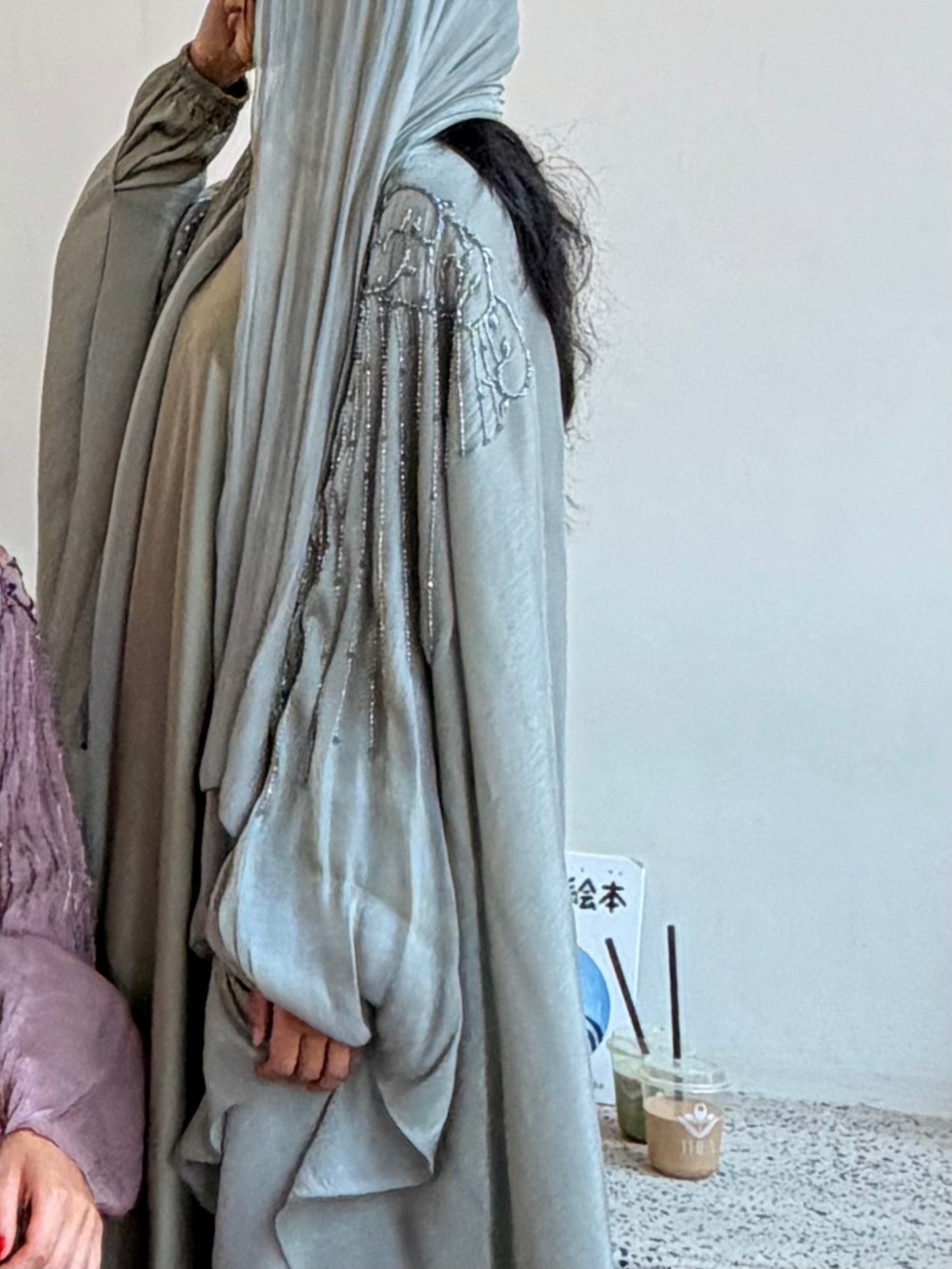 Nada Abaya Set - Sage Green