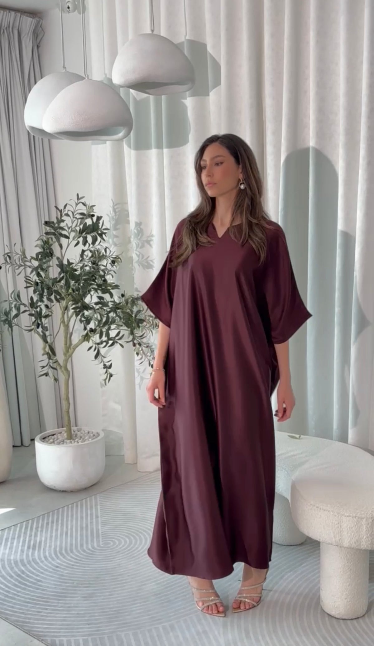Leena Kaftan - Burgundy