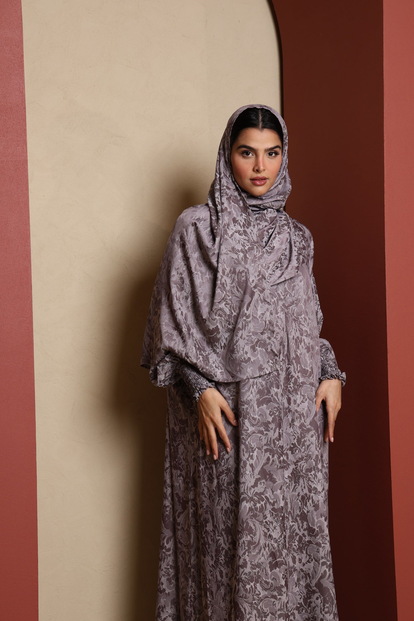 Tasmia Prayer Abaya - Dusk Purple