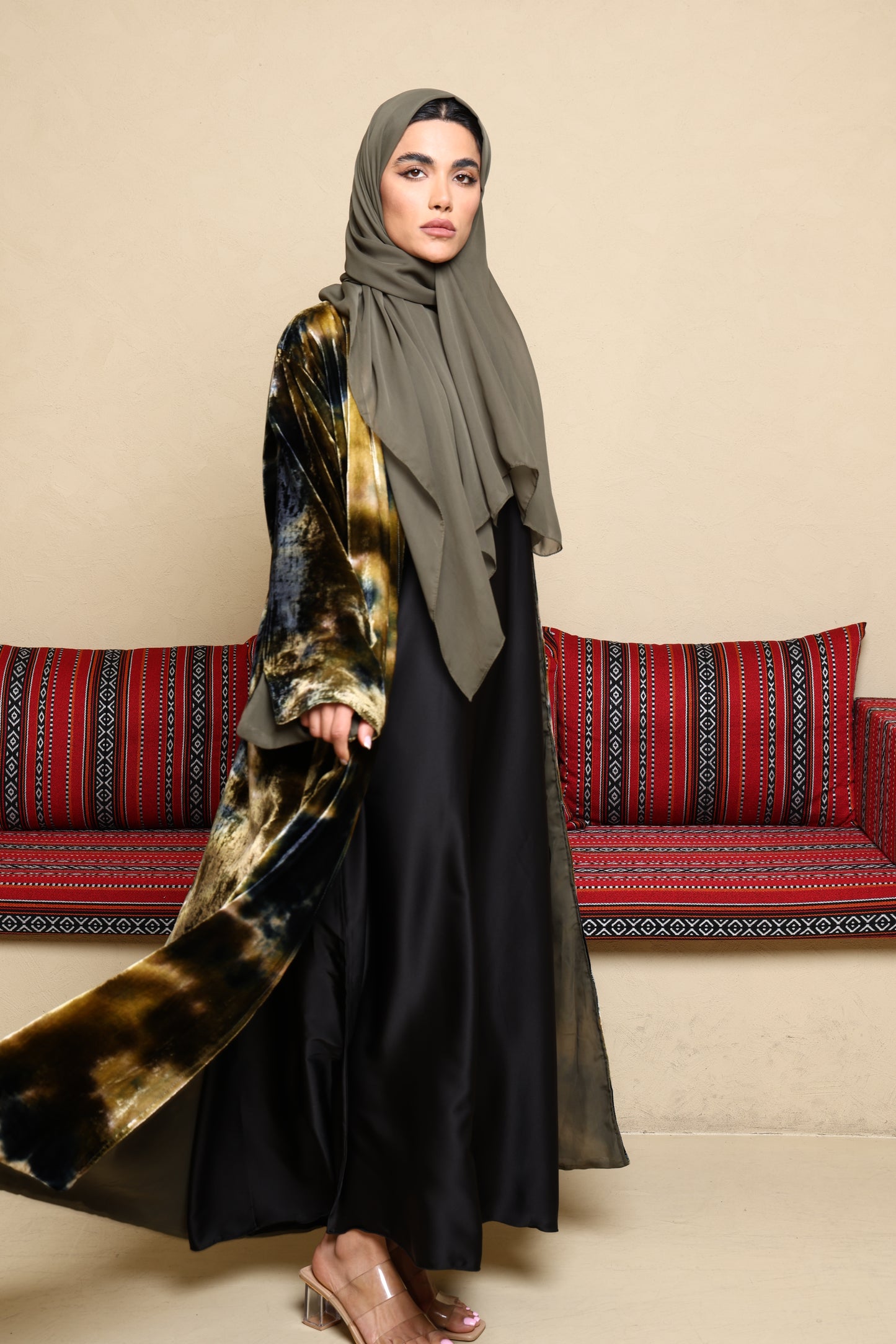 Noreen Velvet Abaya - Mirage