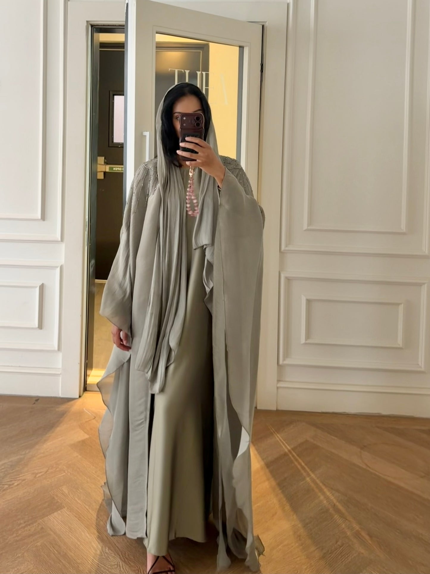 Nada Abaya Set - Sage Green