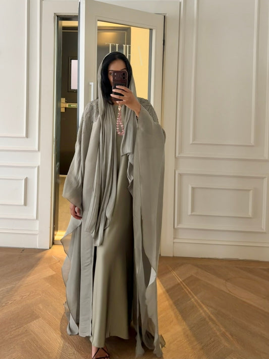 Nada Abaya Set - Sage Green