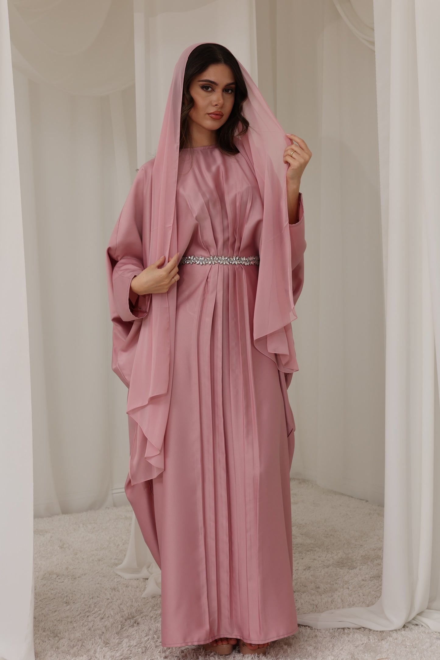 RTW Haneen Kaftan - Peony Pink