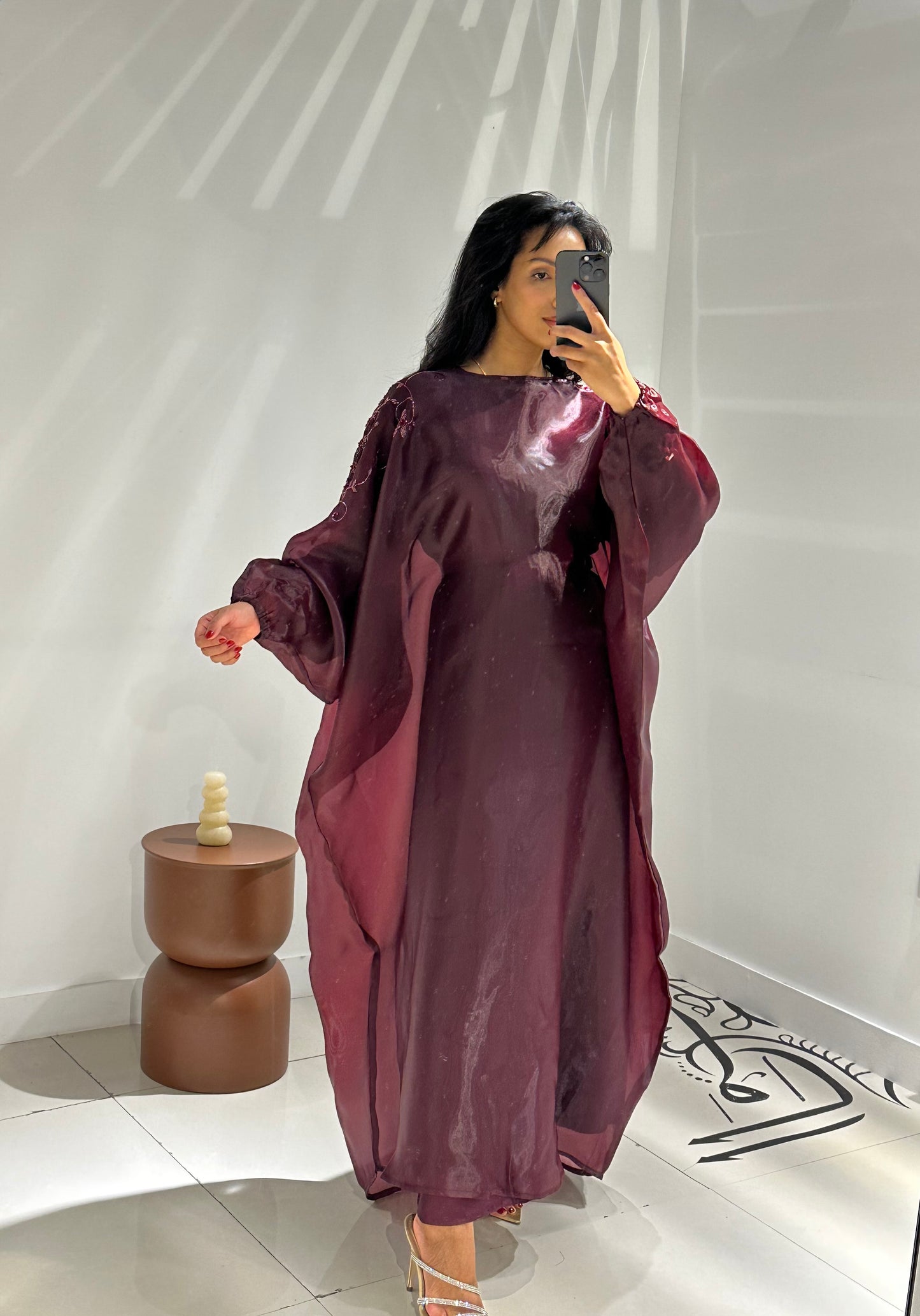 Pre-order Hajra Jalabiya - Plum