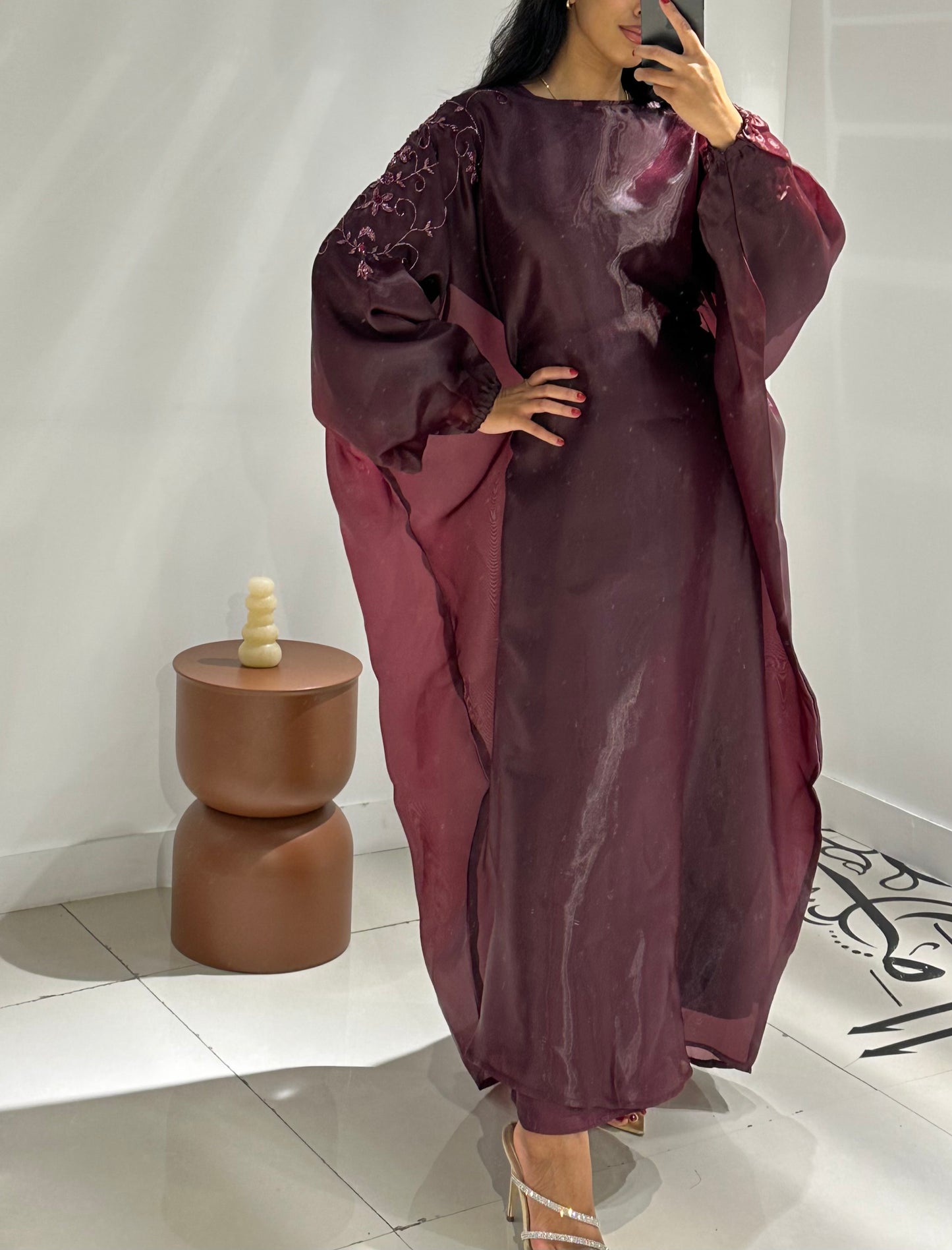 Pre-order Hajra Jalabiya - Plum