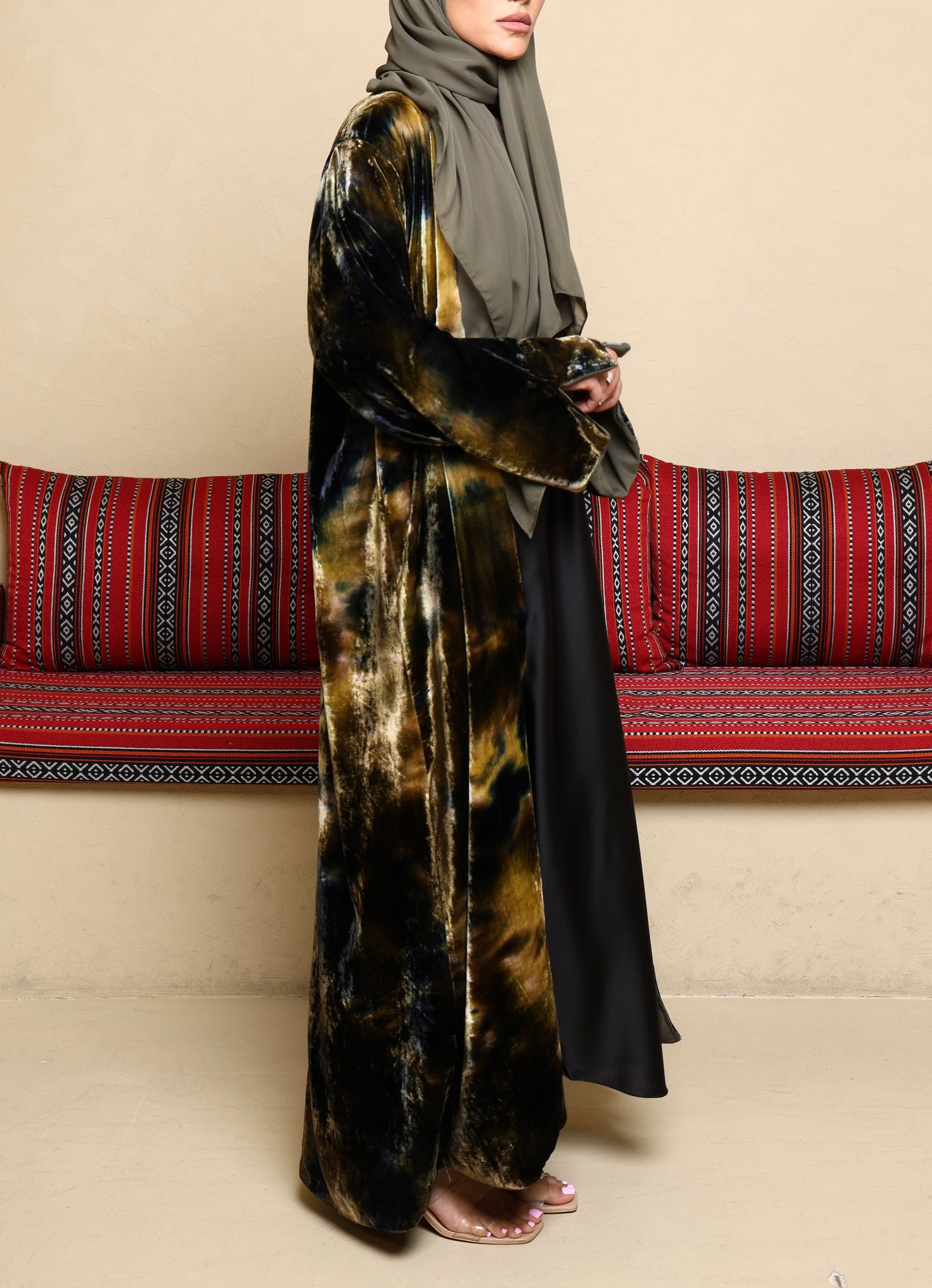Noreen Velvet Abaya - Mirage