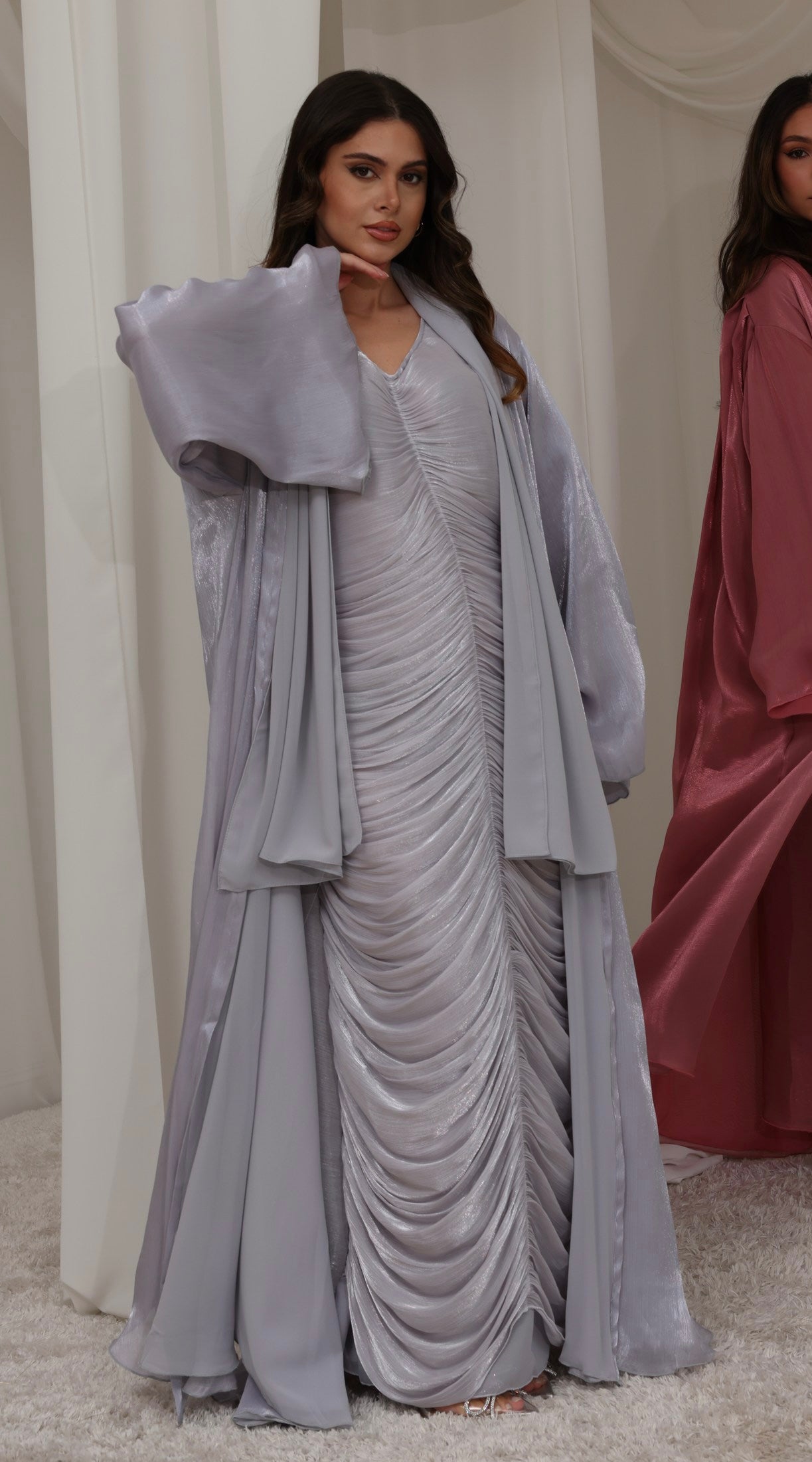 RTW Nour Abaya Set - Soft Lilac