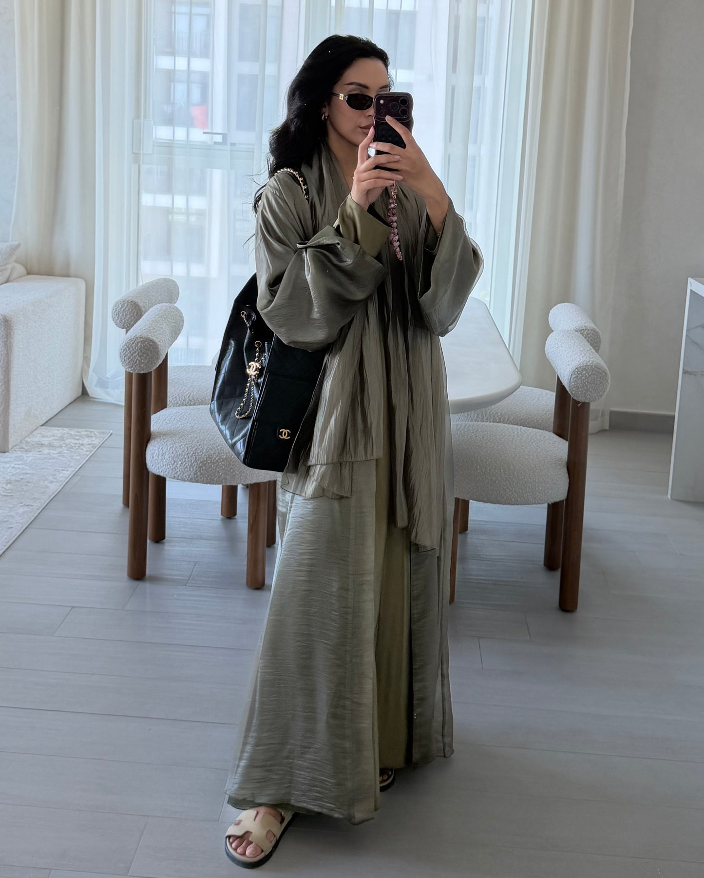Jouri Abaya - Matcha Green