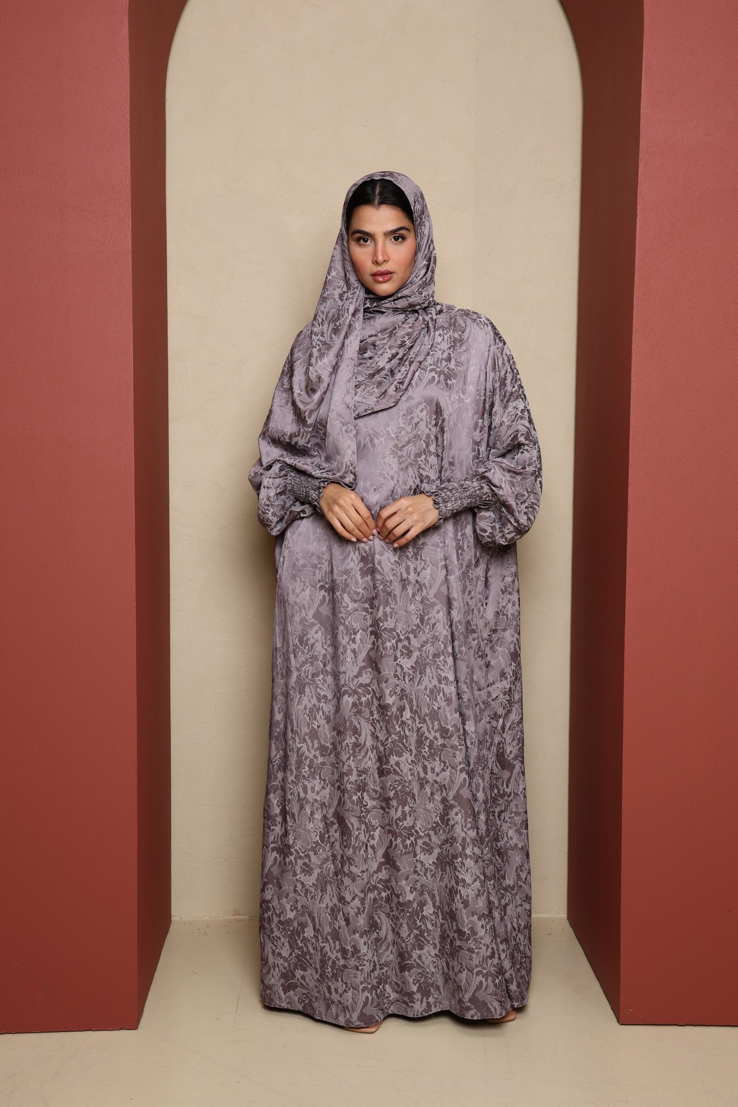 Tasmia Prayer Abaya - Dusk Purple