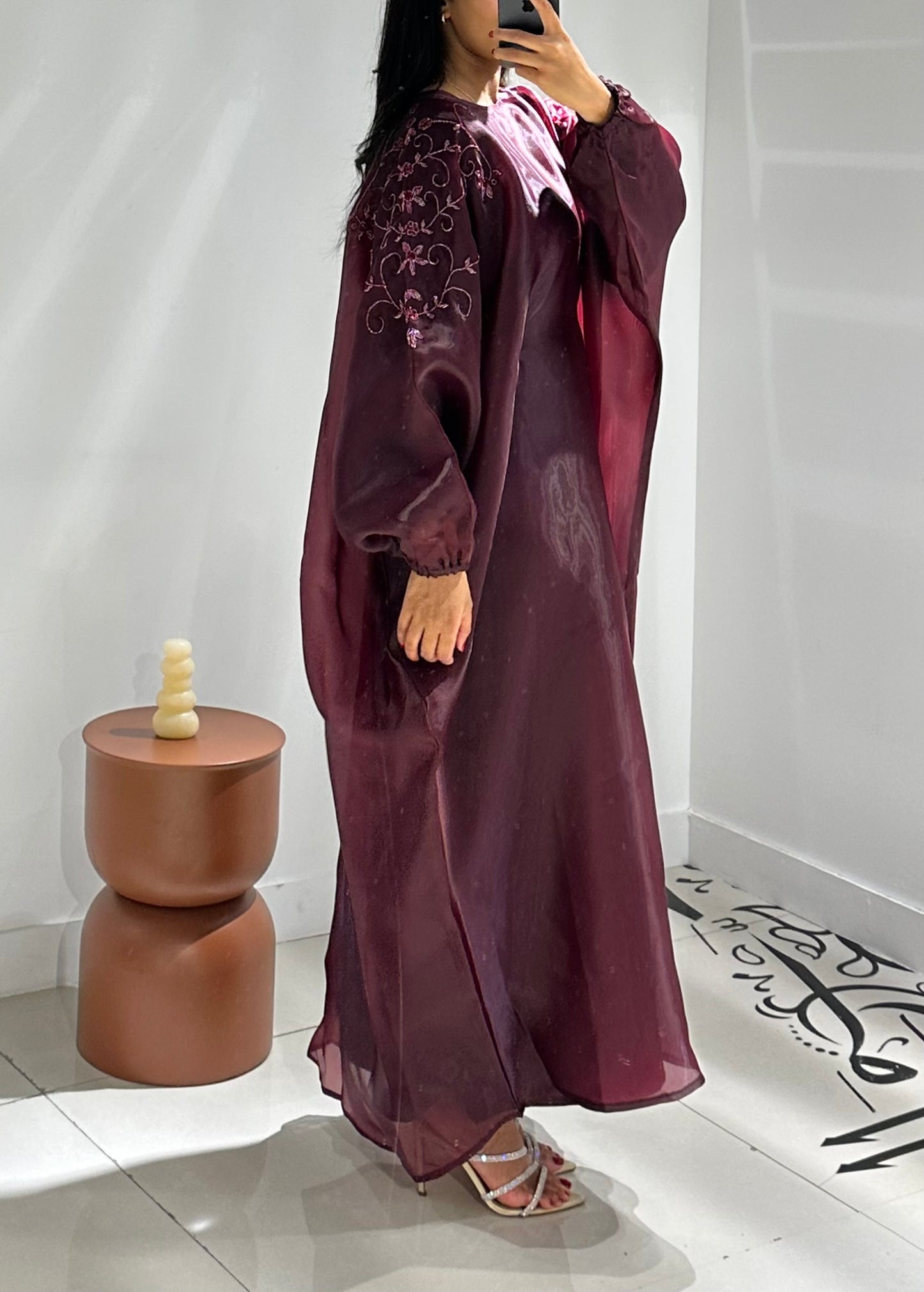 Pre-order Hajra Jalabiya - Plum