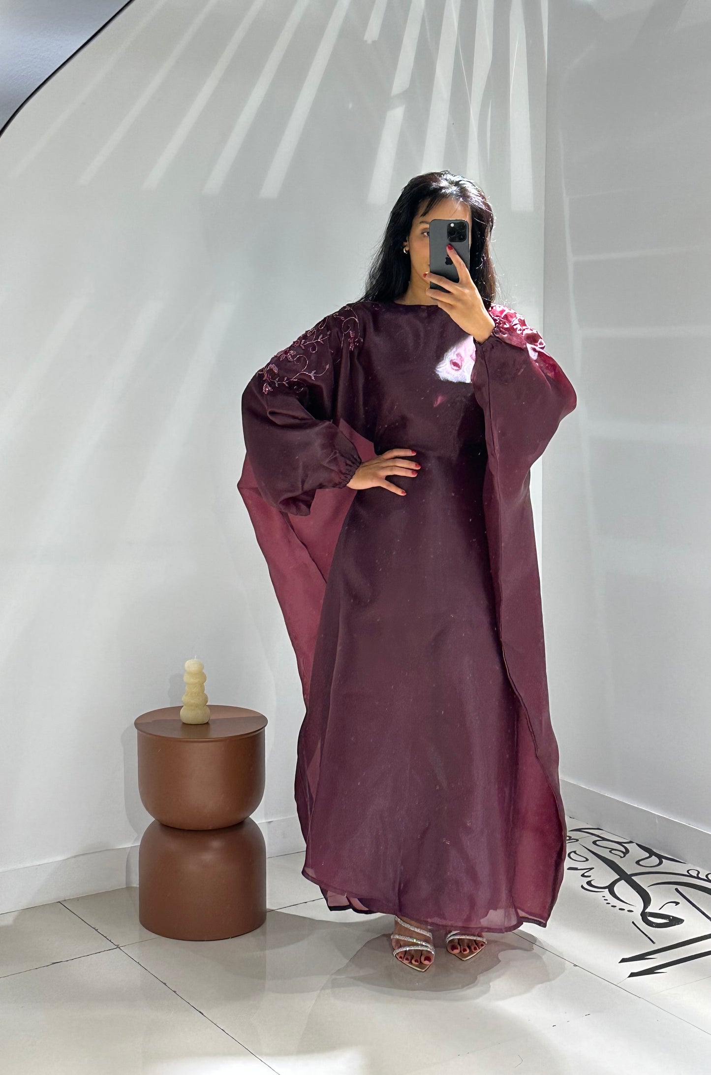 Pre-order Hajra Jalabiya - Plum