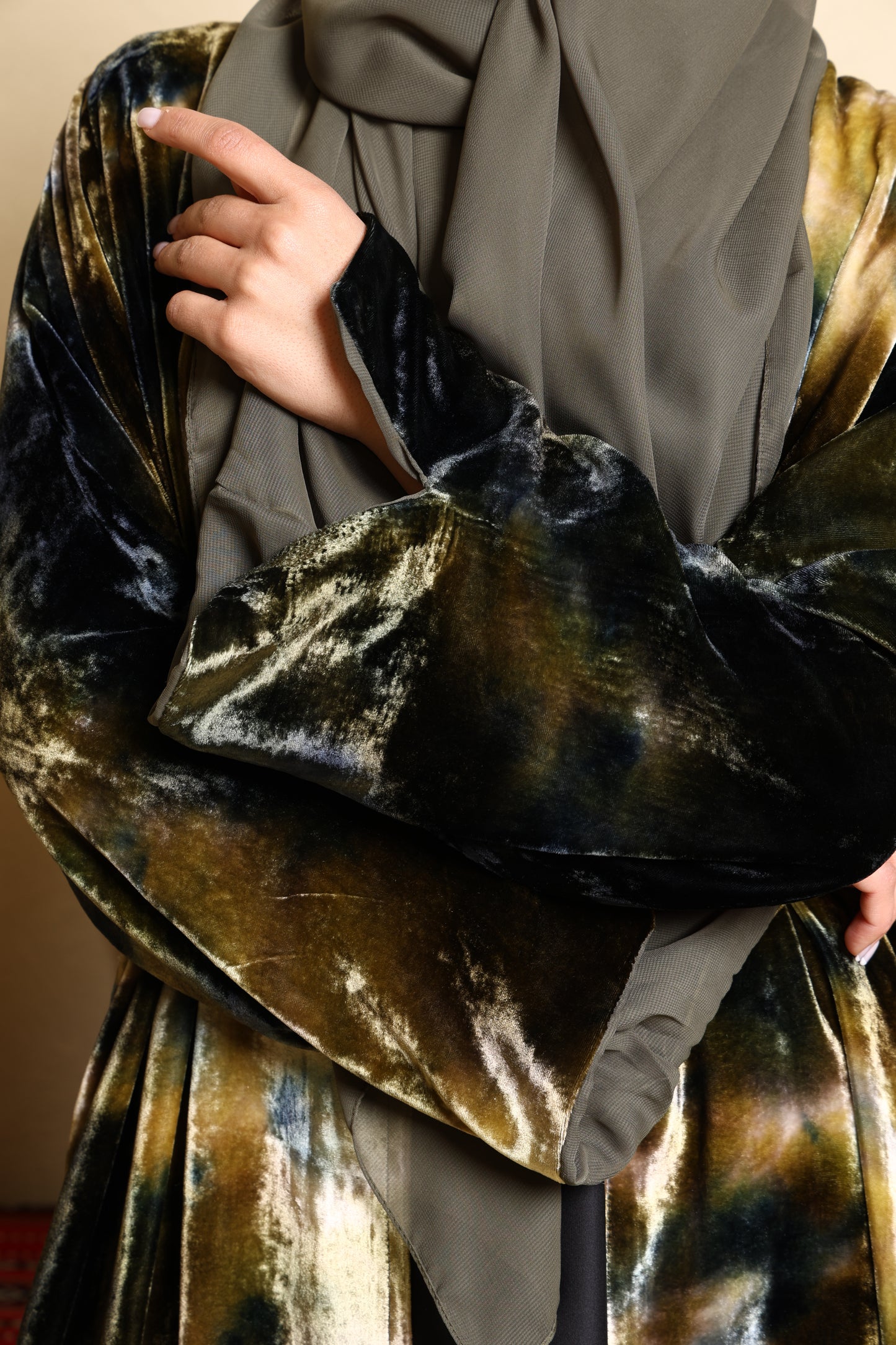 Noreen Velvet Abaya - Mirage