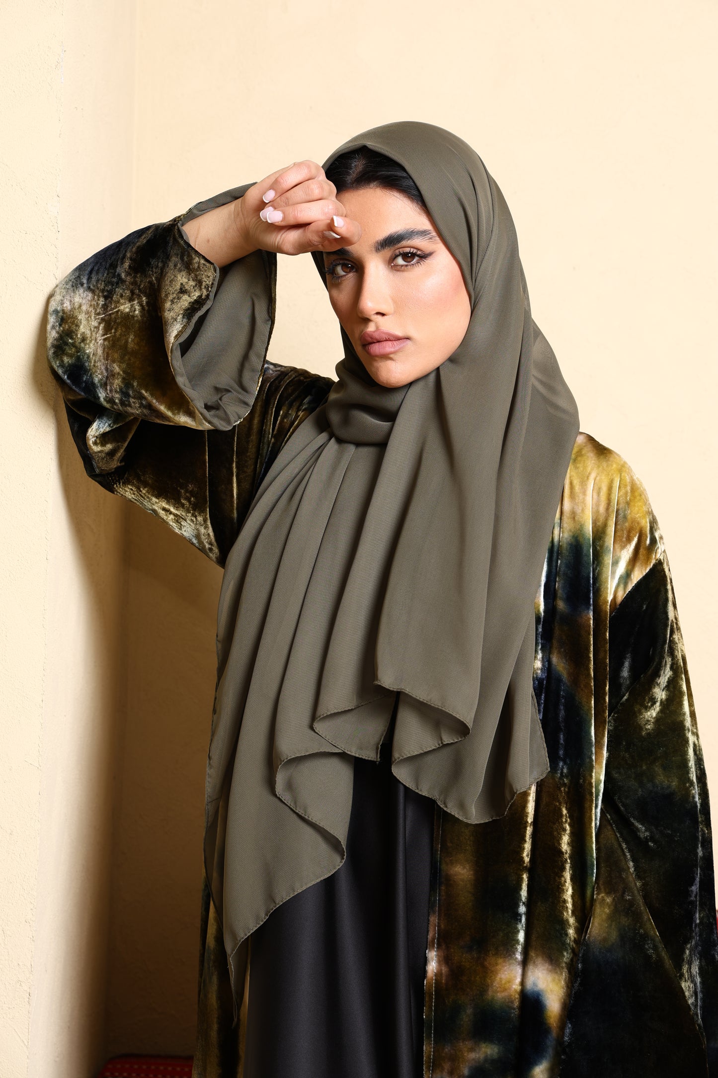 Noreen Velvet Abaya - Mirage