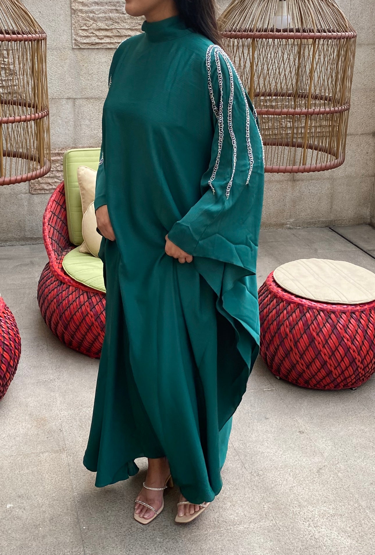 RTW Aisa Kaftan - Emerald Green