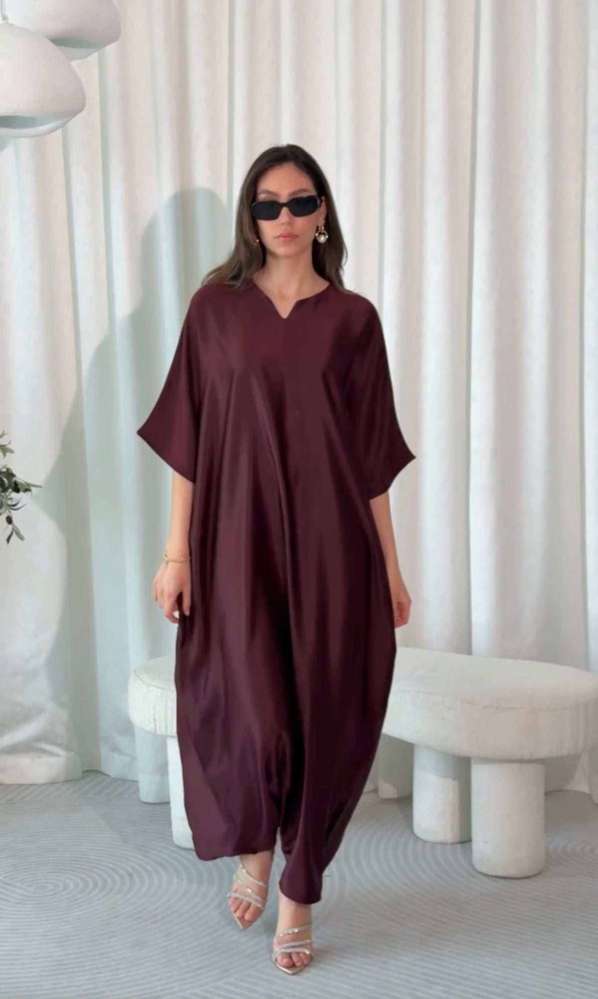 Leena Kaftan - Burgundy