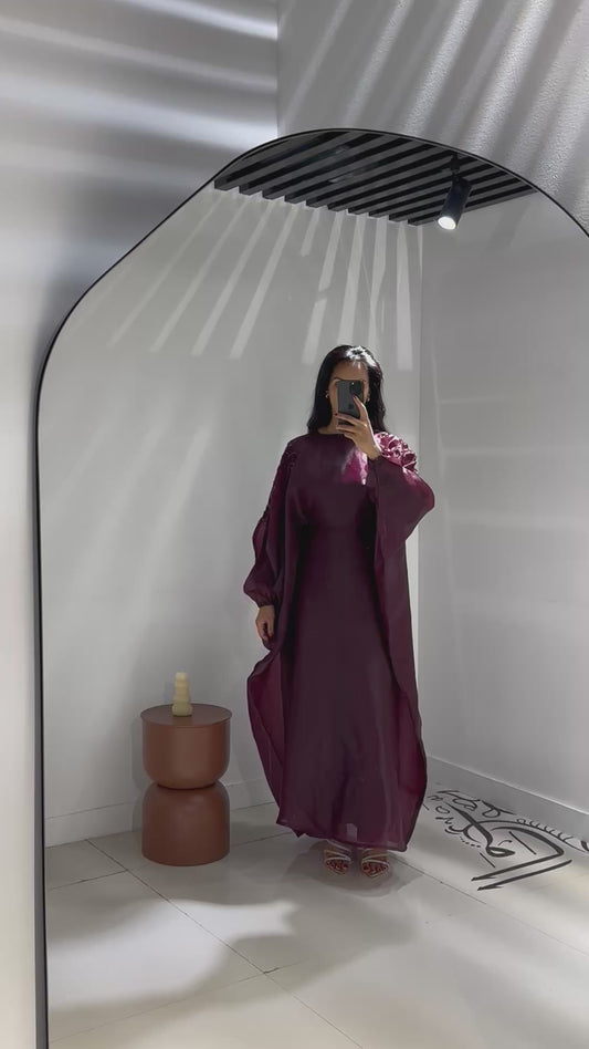 Pre-order Hajra Jalabiya - Plum